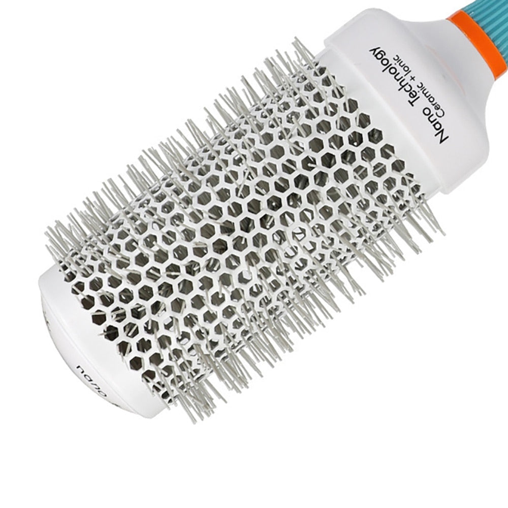 2021 Professional Round Blue Hair Brush Ceramic Ion