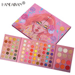 HANDAIYAN 84 Color Makeup Palette Eye Shadow + Blush + Highlight Eye Shadow Set Set Box Pearl Matte Eye Shadow