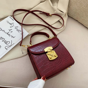 Mini Stone Leather Crossbody Bag