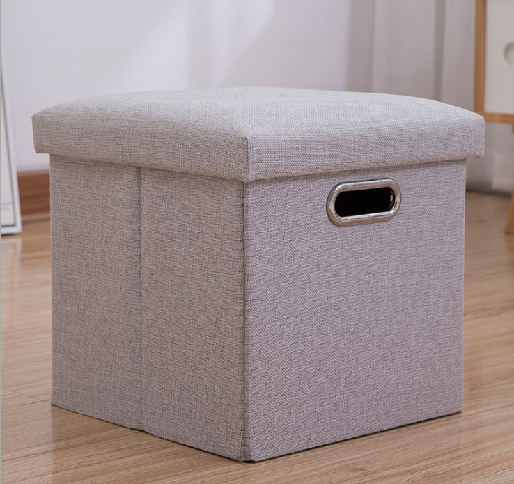 Storage Can Sit With Lid Storage Box Stool 30*30*30cm/40*25*25cm