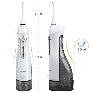 Oral Irrigator USB Rechargeable Water Flosser Portable Dental Water Jet 300ML Water Tank Waterproof Teeth Cleaner