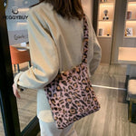 HOT Leopard Plush Shoulder Bag