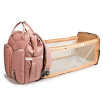 Baby Nappy Changing Bag Portable Large Capacity Folding Crib