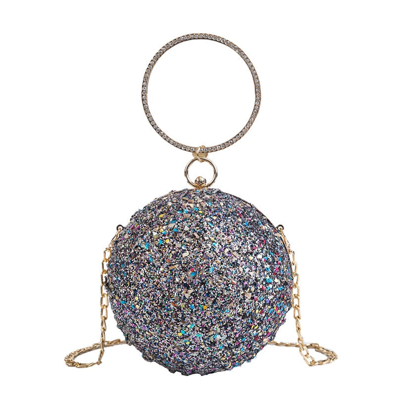 Crystal Ball Party Glitter Cross Body