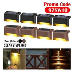 Solar Lights Solar Step Lights Outdoor Waterproof Led Solar Power Garden Light Lamp decoration for Patio Stair Garden Yard Fence