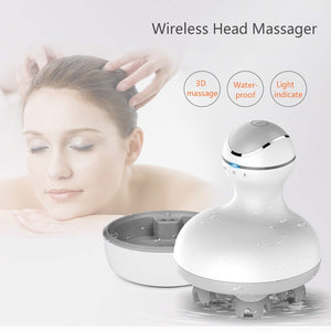 2021 New 3D Waterproof Electric Head Massager