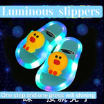 Light Up Slippers Children LED  Kids Slippers Baby Bathroom Sandals  Kids Shoes for Girl  Boys Flip Flops  Toddler