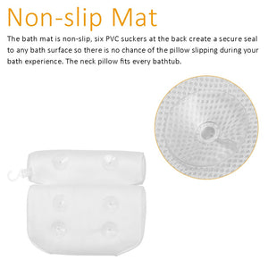 3D Mesh Bath Pillow Soft Waterproof SPA Headrest