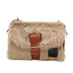 Plush Autumn Winter Wide Crossbody Bag Women Bag