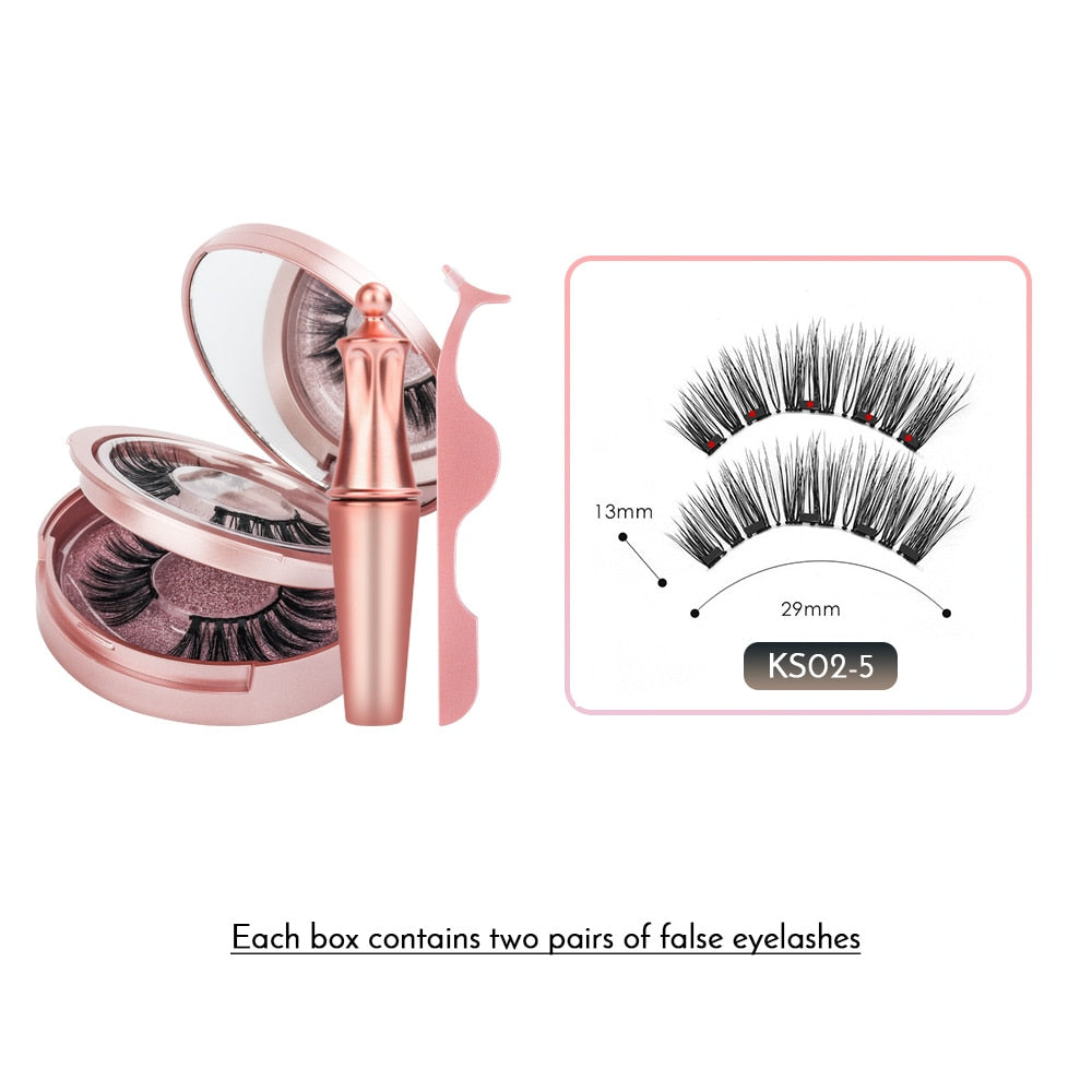 Double Layer Magnetic False Eyelashes