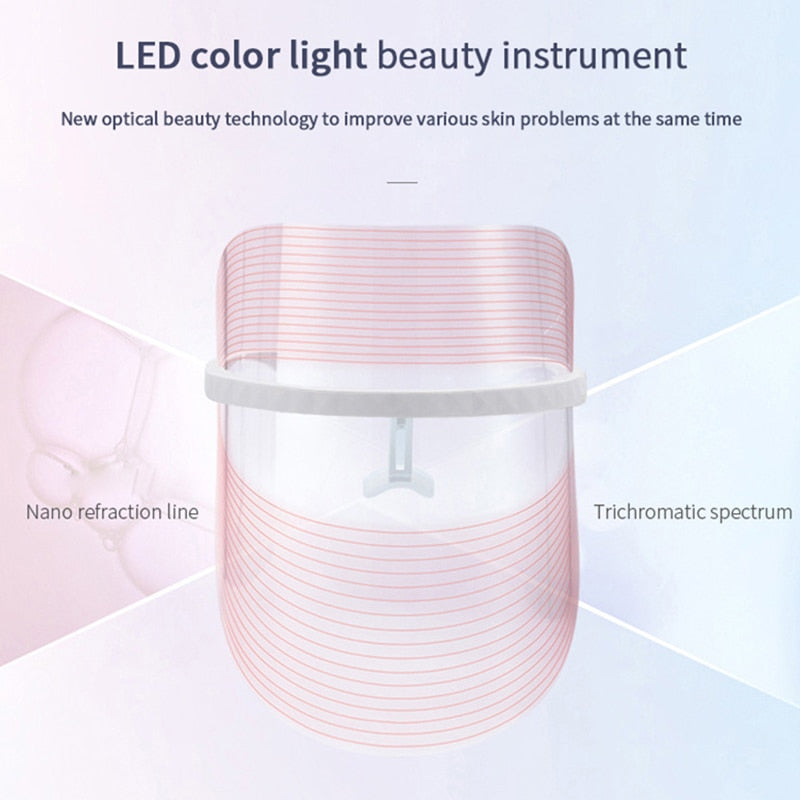 LED Face Light Therapy Photon Facial Mask