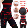 Women High Waist Thigh Trimmer Neoprene Sweat Shapewear Slimming Leg Body Shapers Adjustable Waist Trainer Slimming Belt