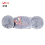 2 in 1 Warm Earmuffs Cartoon Cute Ear Muffs Ear-cap Autumn Winter Thicken Plush Outdoor Riding Keep Warm Earflap