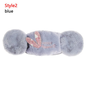 2 in 1 Warm Earmuffs Cartoon Cute Ear Muffs Ear-cap Autumn Winter Thicken Plush Outdoor Riding Keep Warm Earflap