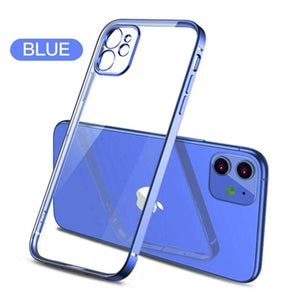 New Square Plating Soft Case For iPhone 11 Pro 11Pro Max Clear Cover For iphone 11 PROMAX