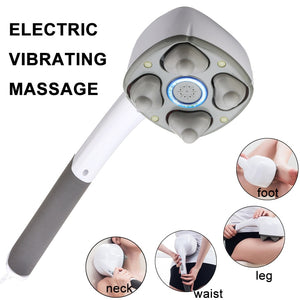 Electric Handheld Massager Four Head Machine Full Body