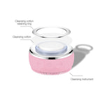 2in1 LED Light Silicone Heating Face Cleanser Massage