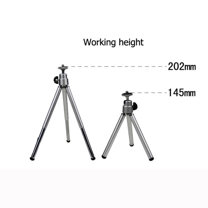 Mini Aluminum Tripod+Clip