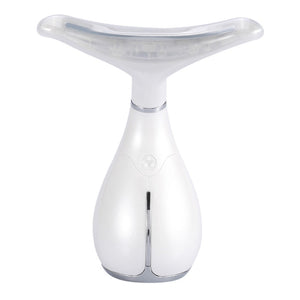 LED Photon Therapy  Neck and Face Lifting Massager Vibration Skin Tighten Reduce Double Chin Anti-Wrinkle Remove Device