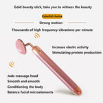 Electric Rose Quartz Roller Slimming Face Massager