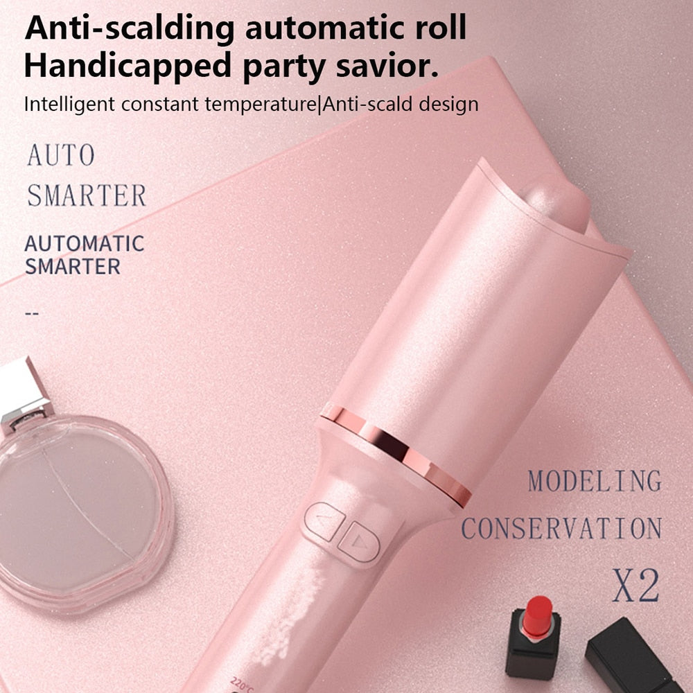 Automatic Hair Curler Ceramic Auto Rotate Curling Iron Long-lasting