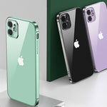 New Square Plating Soft Case For iPhone 11 Pro 11Pro Max Clear Cover For iphone 11 PROMAX