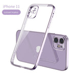 New Square Plating Soft Case For iPhone 11 Pro 11Pro Max Clear Cover For iphone 11 PROMAX