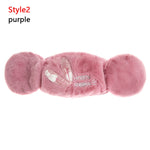 2 in 1 Warm Earmuffs Cartoon Cute Ear Muffs Ear-cap Autumn Winter Thicken Plush Outdoor Riding Keep Warm Earflap