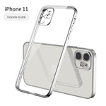 New Square Plating Soft Case For iPhone 11 Pro 11Pro Max Clear Cover For iphone 11 PROMAX