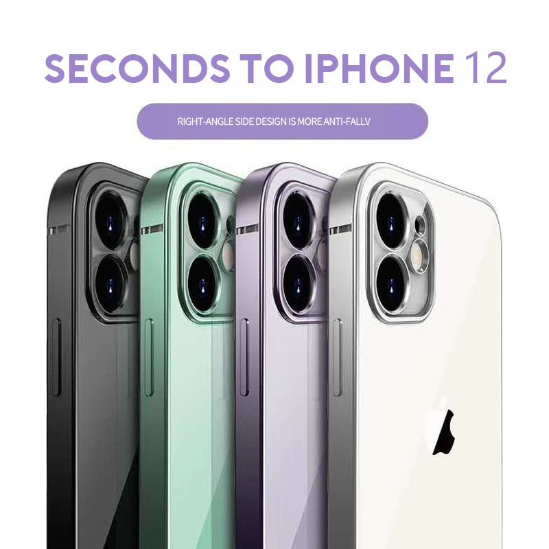 New Square Plating Soft Case For iPhone 11 Pro 11Pro Max Clear Cover For iphone 11 PROMAX