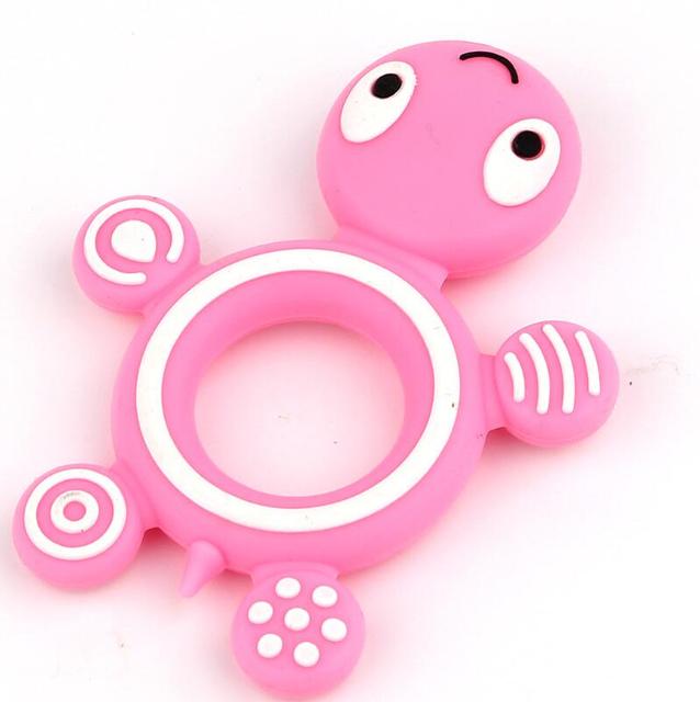 1pc Turtle Silicone Teether Necklace Pandent BPA Free Baby Nursing Toy Pacifier Chain Decoration