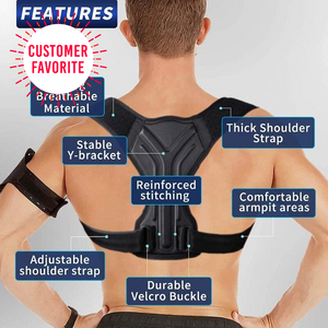 Intelligent Induction Correction Belt Adjustable Shock Back Posture  Corrector Anti Hunchback Pain Relief Spine Posture Support